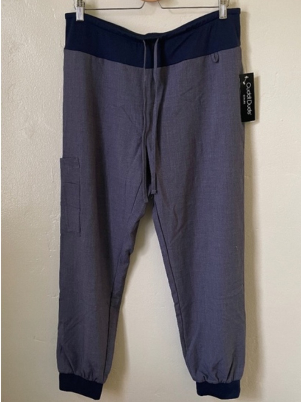 NWT Cuddl Duds scrubs pants size M blue